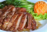 Chalet du boisé varennois ROASTED PORK TO CHEESE GOAT, SAUCE TO THE MAPLE